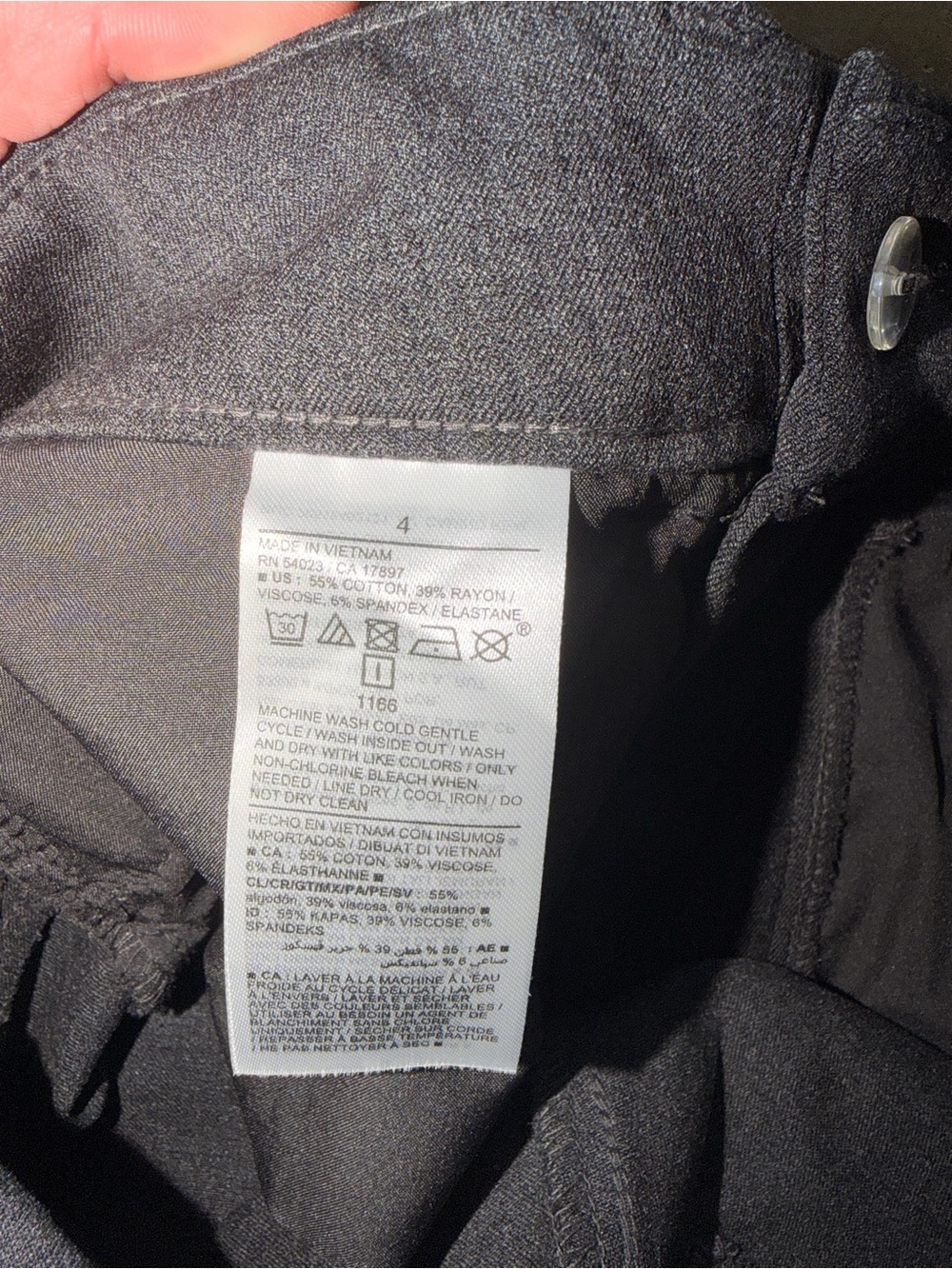 NWT Old Navy High Rise Pixie Flare Dress Pants Gray Size 4 Secret Smooth - Picture 9 of 9